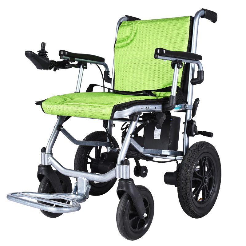 D3-C标准铝合金小轮电动轮椅轻只有14公斤