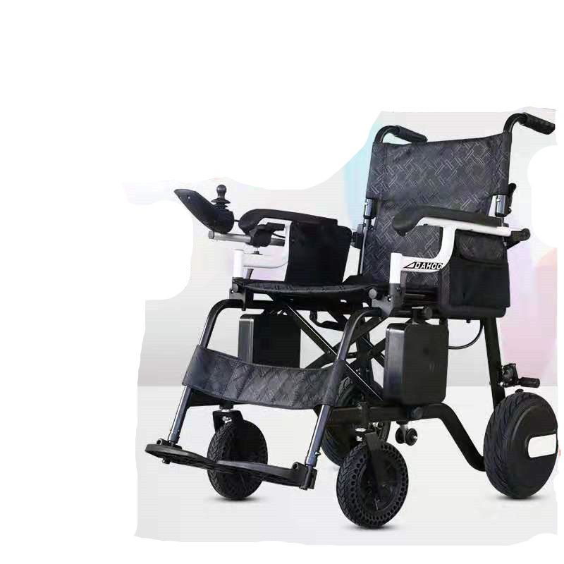 无刷电机锂电池铝合金车架电动轮椅02