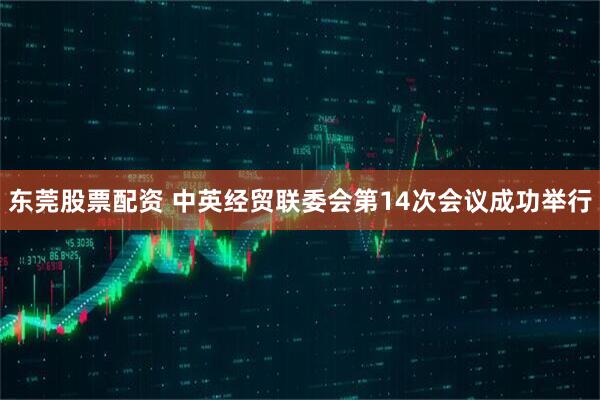 东莞股票配资 中英经贸联委会第14次会议成功举行